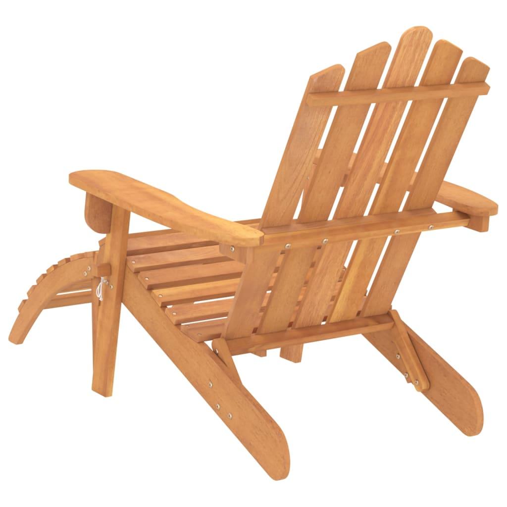 Patio Adirondack Chairs with Footrests 2 pcs Solid Wood Acacia at Set Shop and Smile