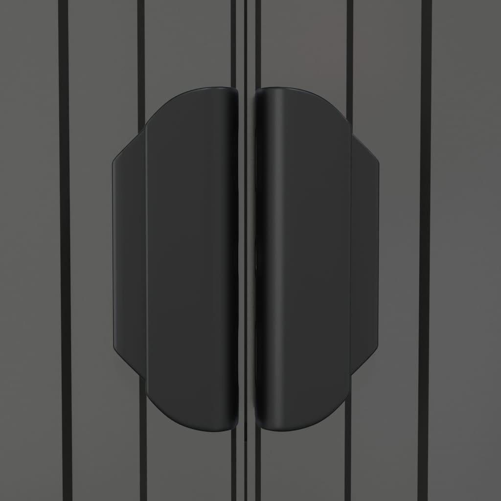 Garden Shed Light Gray 75.6"x140.6"x87.8" Galvanized Steel at Set Shop and Smile