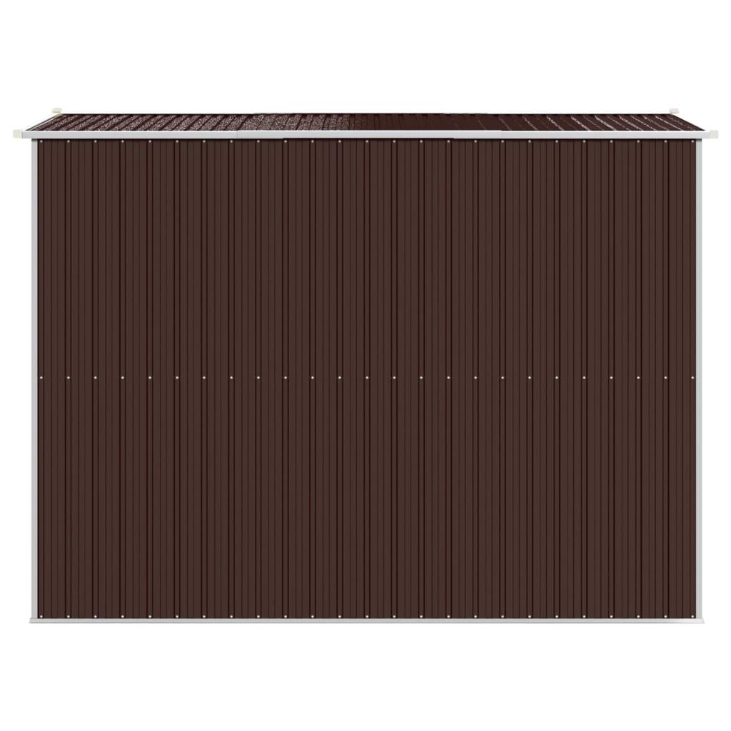 Garden Shed Dark Brown 75.6"x107.9"x87.8" Galvanized Steel at Set Shop and Smile