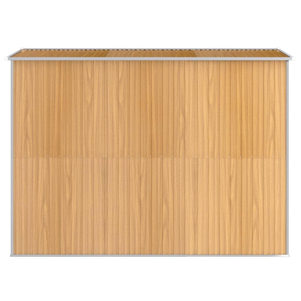 Garden Shed Light Brown 75.6"x107.9"x87.8" Galvanized Steel at Set Shop and Smile