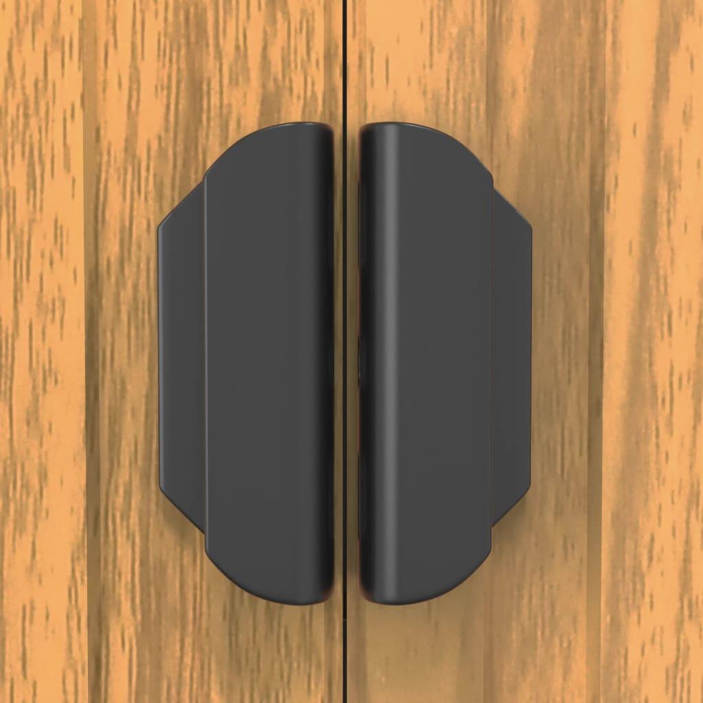 Garden Shed Light Brown 75.6"x140.6"x87.8" Galvanized Steel at Set Shop and Smile