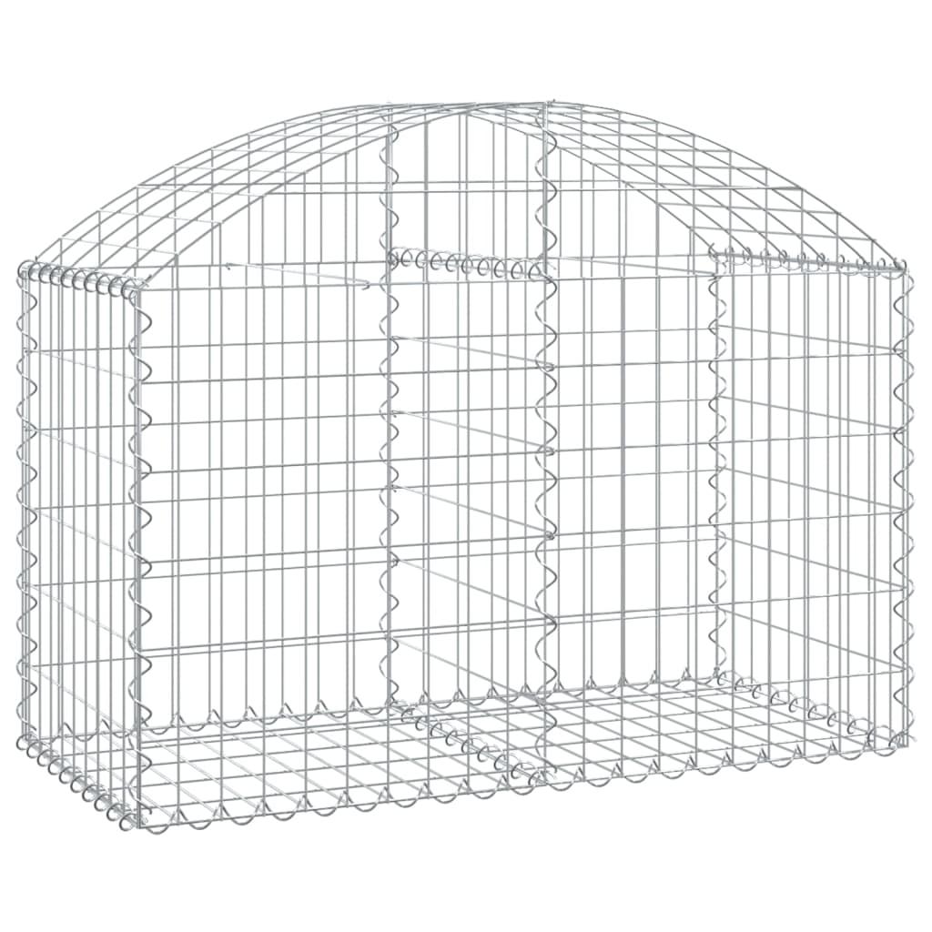 Arched Gabion Basket 39.4"x19.7"x23.6"/31.5" Galvanized Iron at Set Shop and Smile