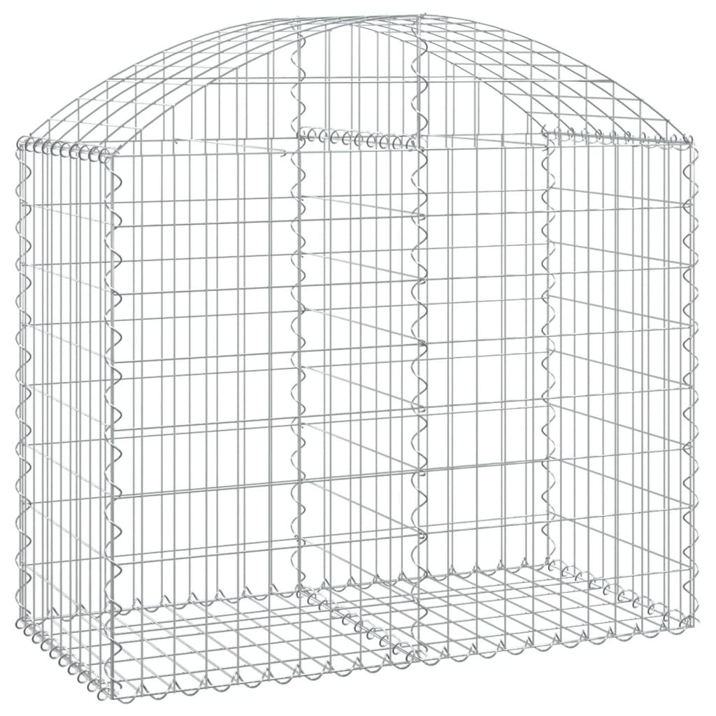 Arched Gabion Basket 39.4"x19.7"x31.5"/39.4" Galvanized Iron at Set Shop and Smile
