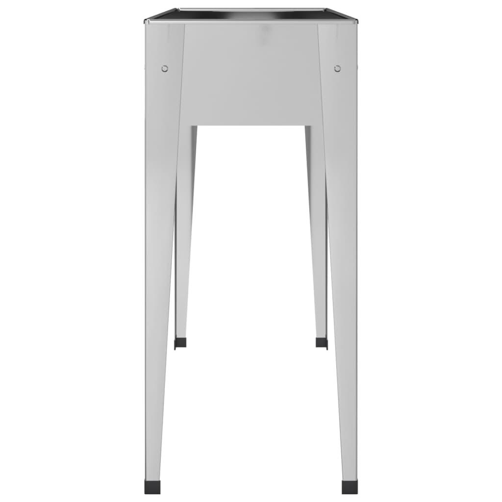 Garden Planters 2 pcs Galvanized Steel at Set Shop and Smile