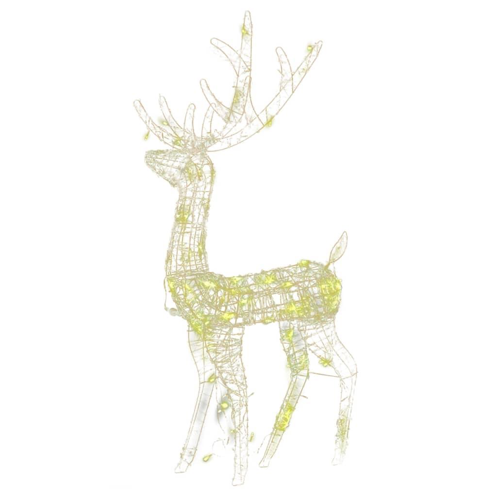 Acrylic Reindeer Christmas Decorations 3 pcs 47.2" Warm White at Set Shop and Smile