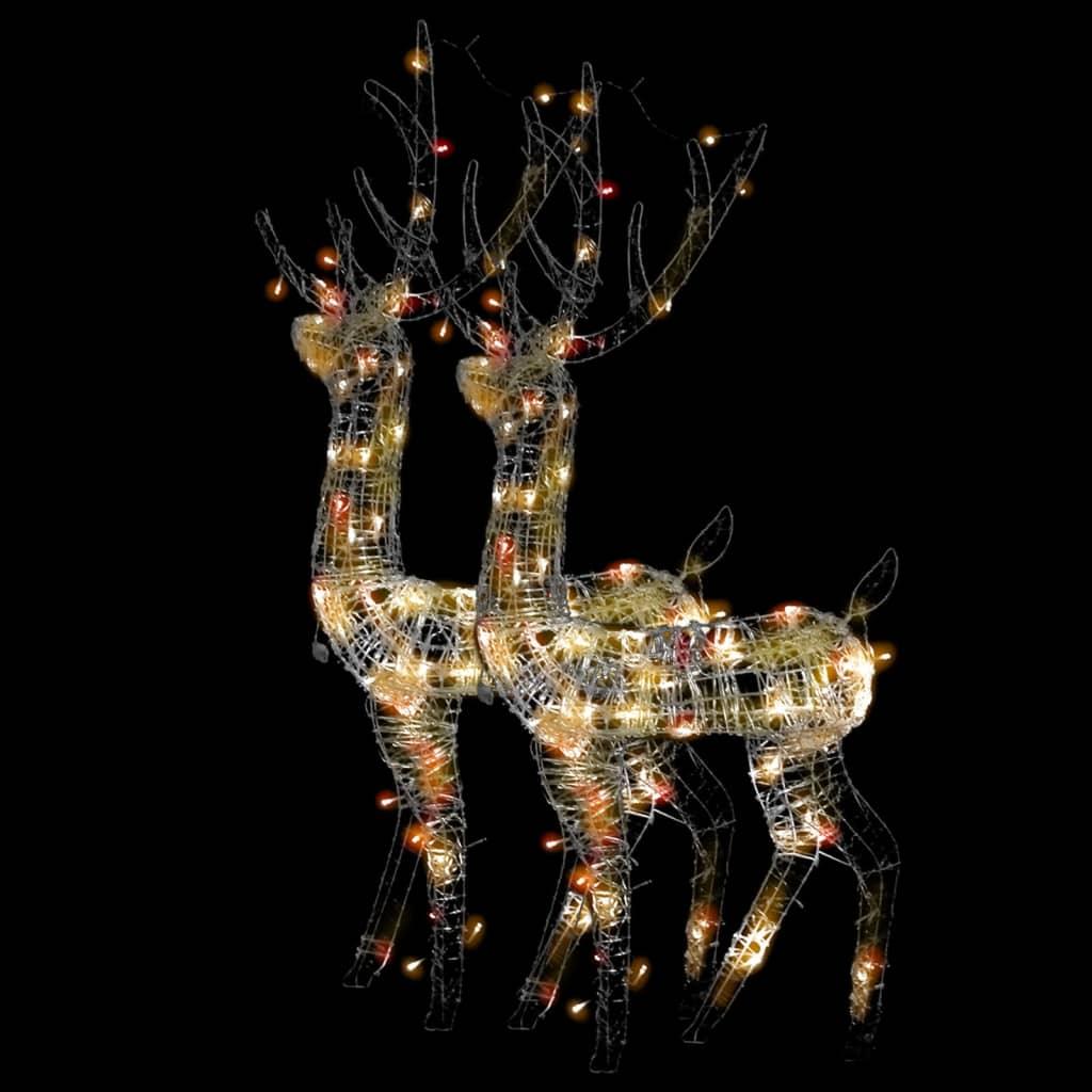 Acrylic Reindeer Christmas Decorations 2 pcs 47.2" Multicolor at Set Shop and Smile