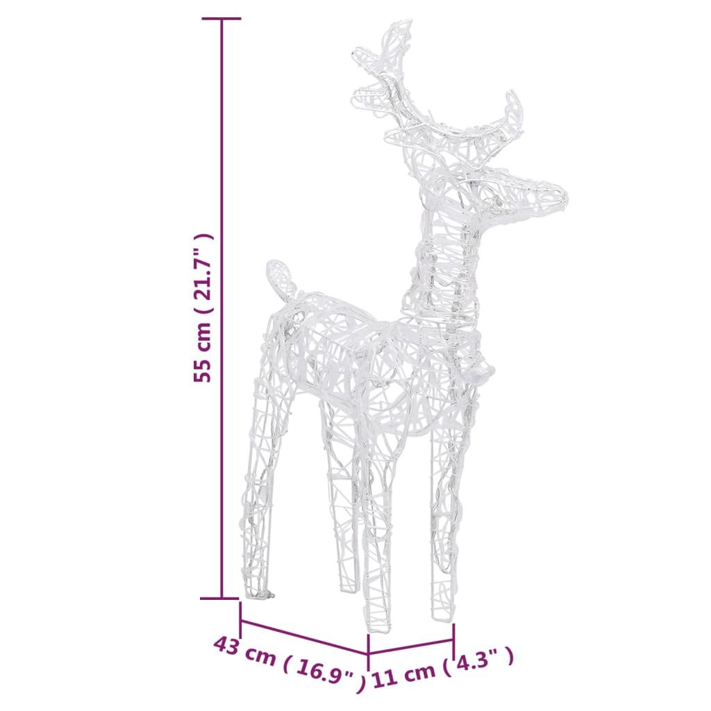 Christmas Reindeers 4 pcs Warm White 160 LEDs Acrylic at Set Shop and Smile