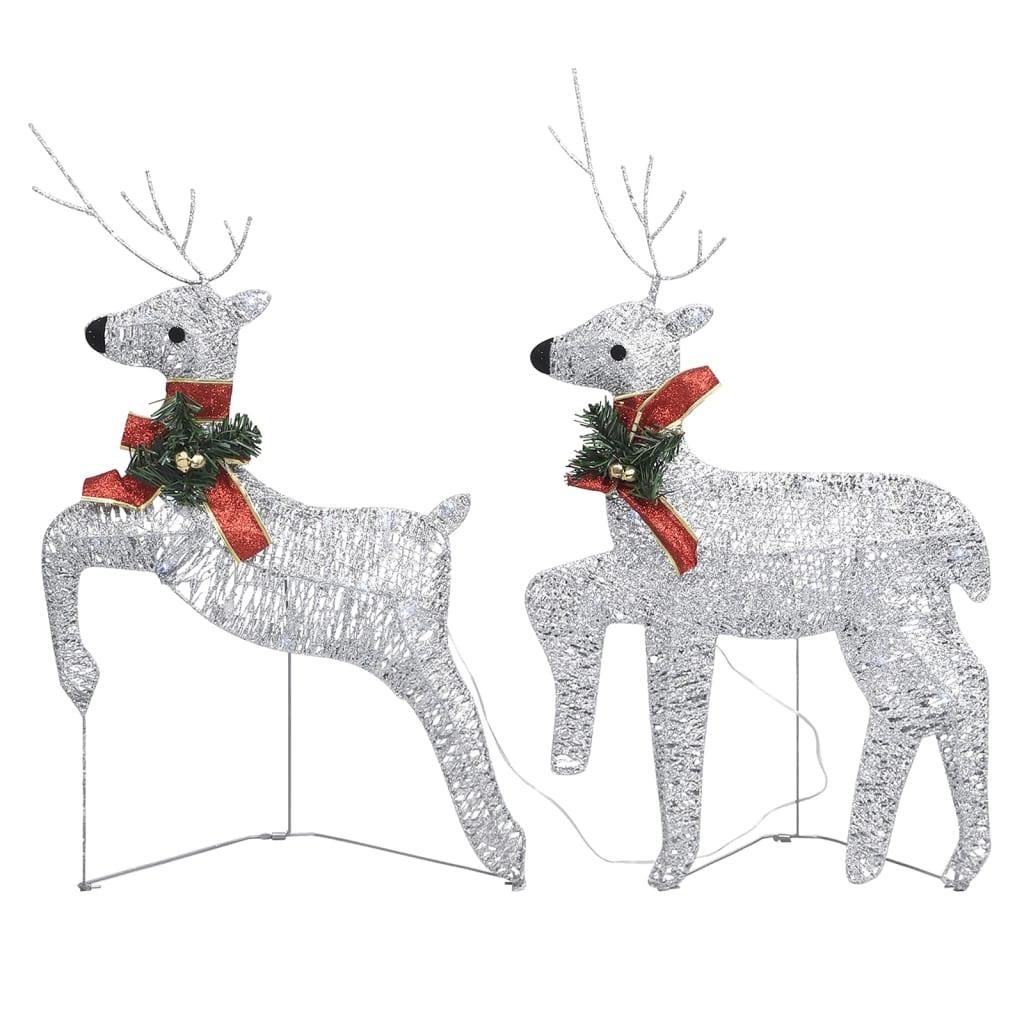 Christmas Reindeers 4 pcs Silver 80 LEDs at Set Shop and Smile