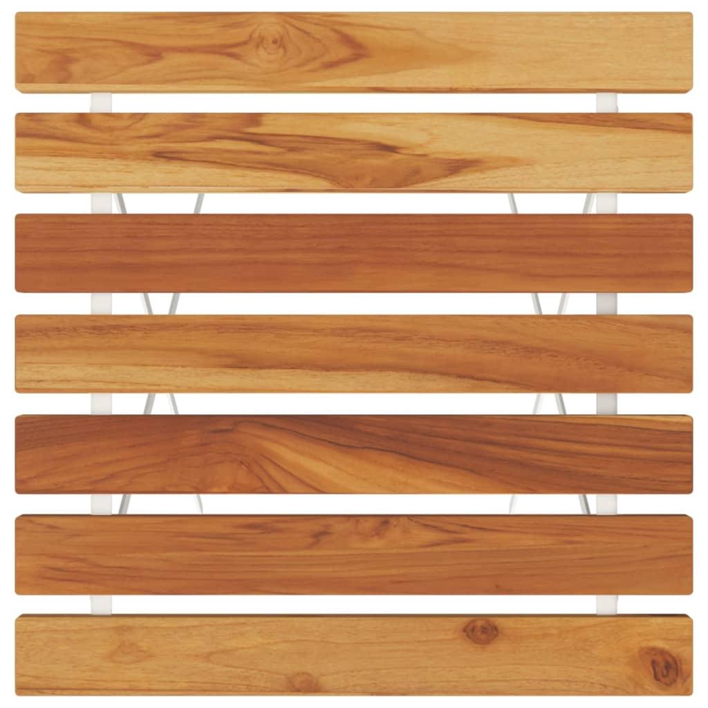 Folding Bistro Table 21.7"x21.3"x28" Solid Wood Acacia and Steel at Set Shop and Smile