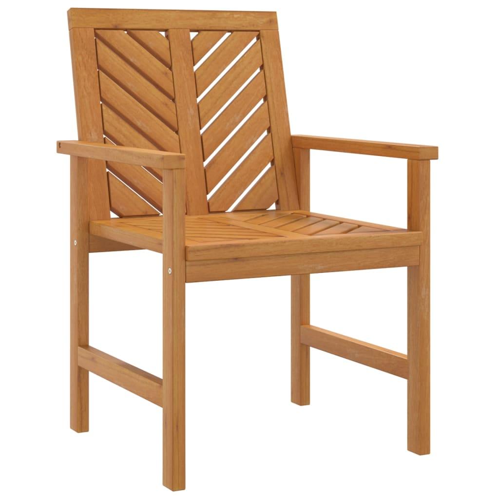 Patio Dining Chairs 3 pcs Solid Wood Acacia at Set Shop and Smile