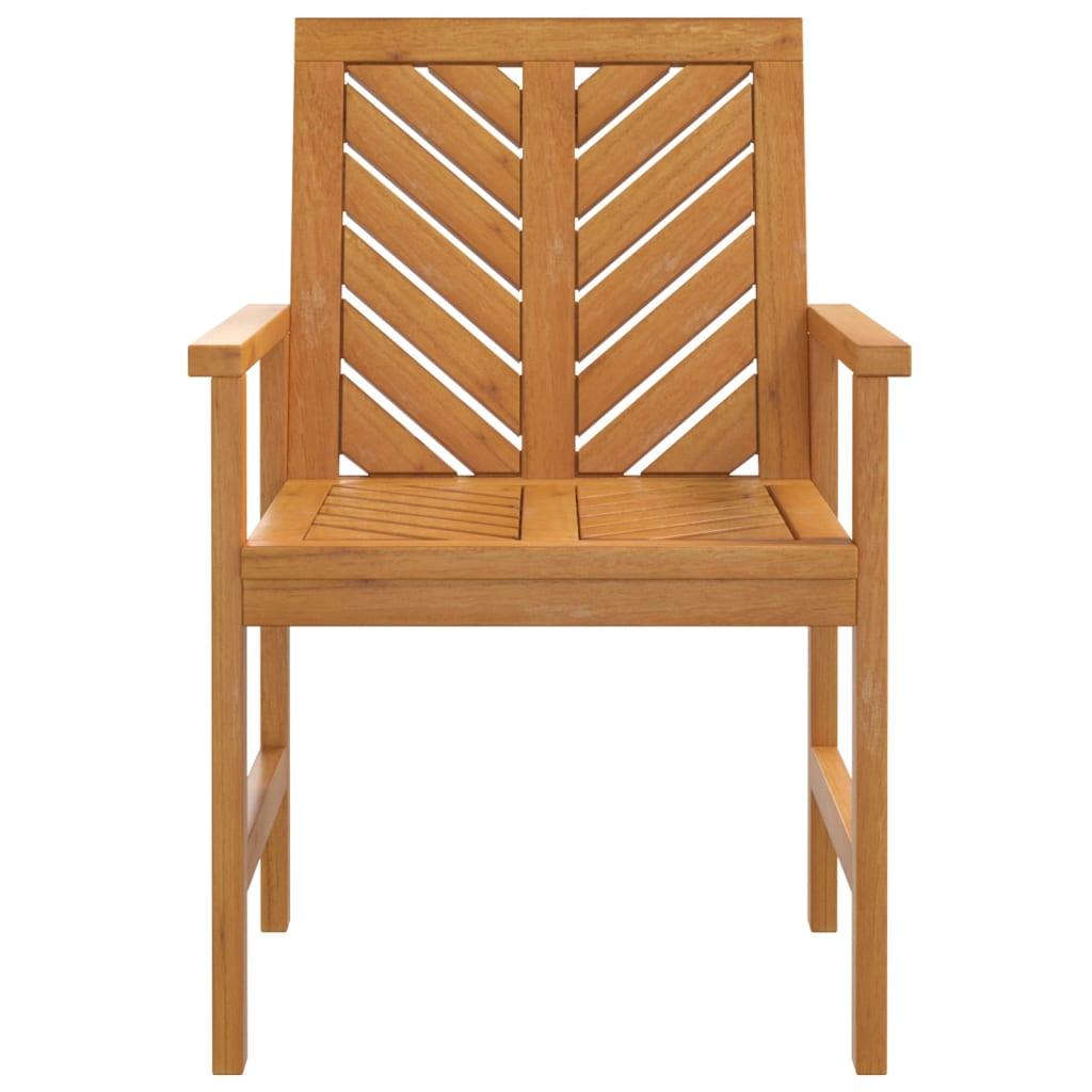 Patio Dining Chairs 3 pcs Solid Wood Acacia at Set Shop and Smile