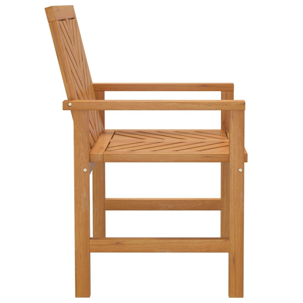 Patio Dining Chairs 3 pcs Solid Wood Acacia at Set Shop and Smile