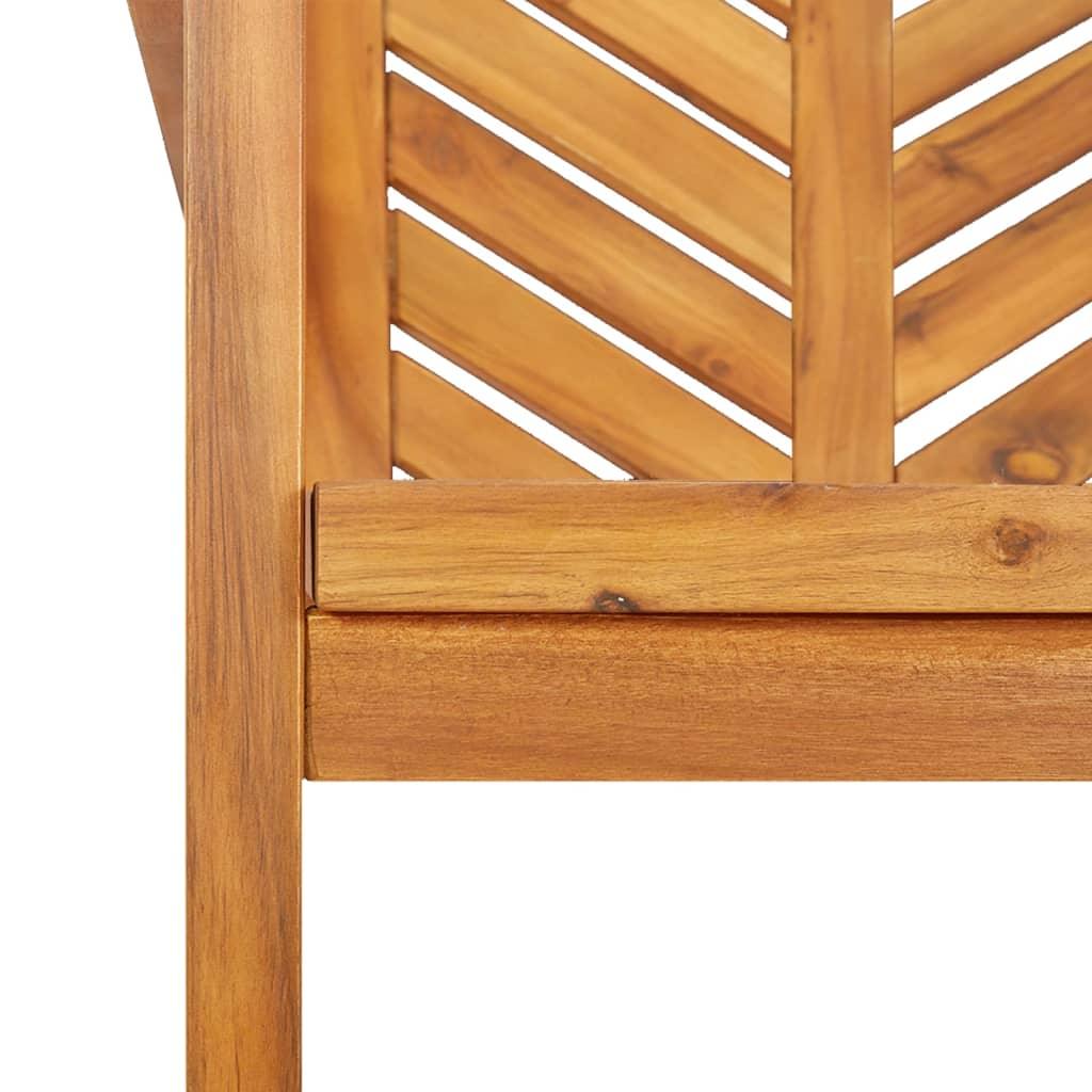 Patio Dining Chairs 3 pcs Solid Wood Acacia at Set Shop and Smile