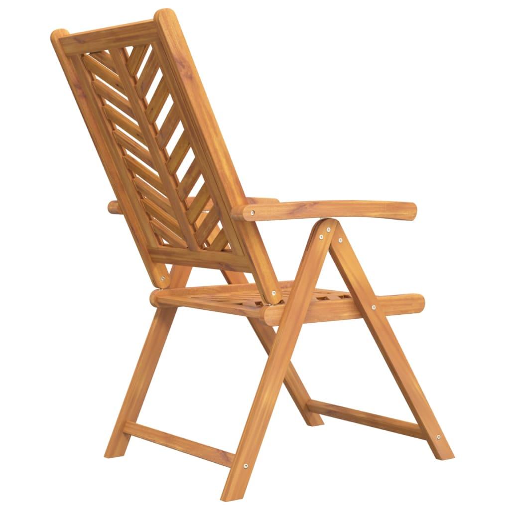 Reclining Patio Chairs 3 pcs Solid Wood Acacia at Set Shop and Smile
