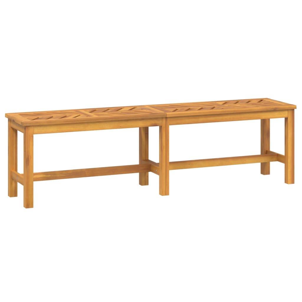 Patio Bench 59.1" Solid Wood Acacia at Set Shop and Smile