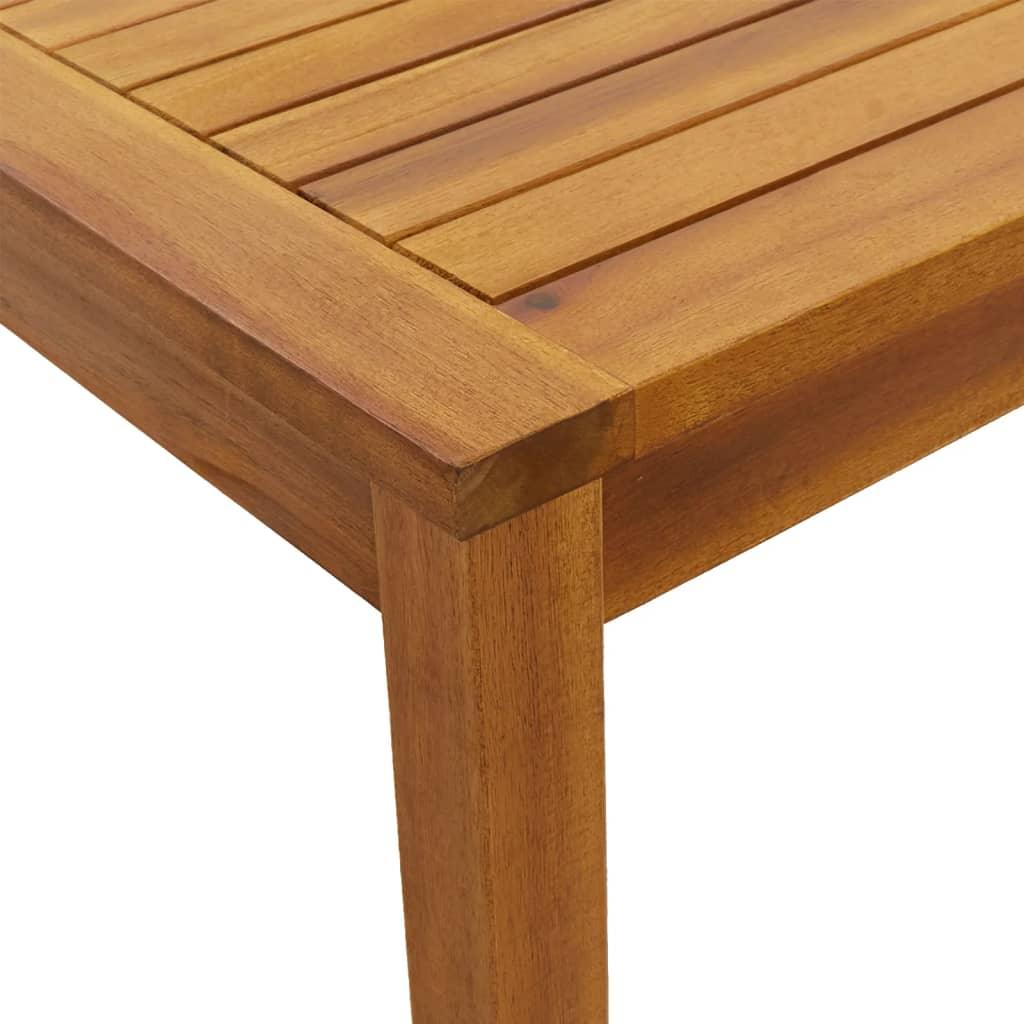 Patio Table 43.3"x21.7"x26.4" Solid Wood Acacia at Set Shop and Smile