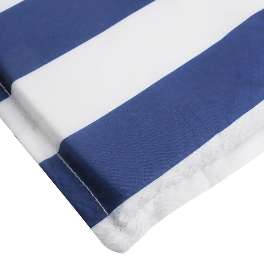 Sun Lounger Cushion Blue&White Stripe Oxford Fabric at Set Shop and Smile