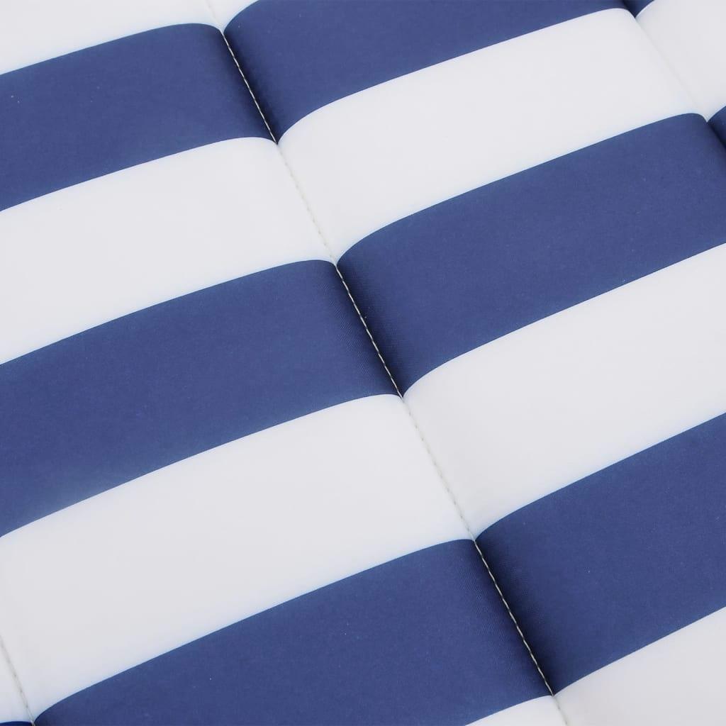 Sun Lounger Cushion Blue&White Stripe Oxford Fabric at Set Shop and Smile