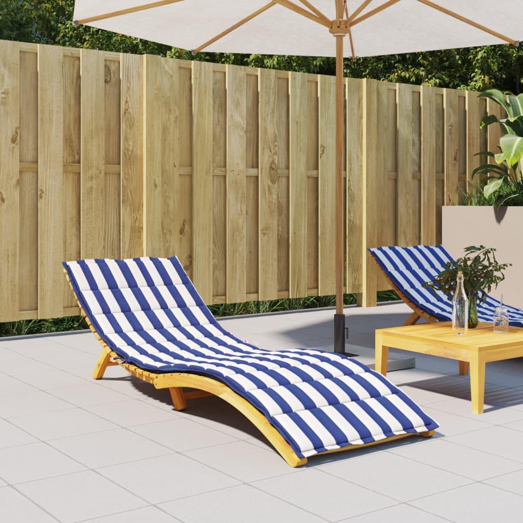 Sun Lounger Cushion Blue&White Stripe Oxford Fabric at Set Shop and Smile
