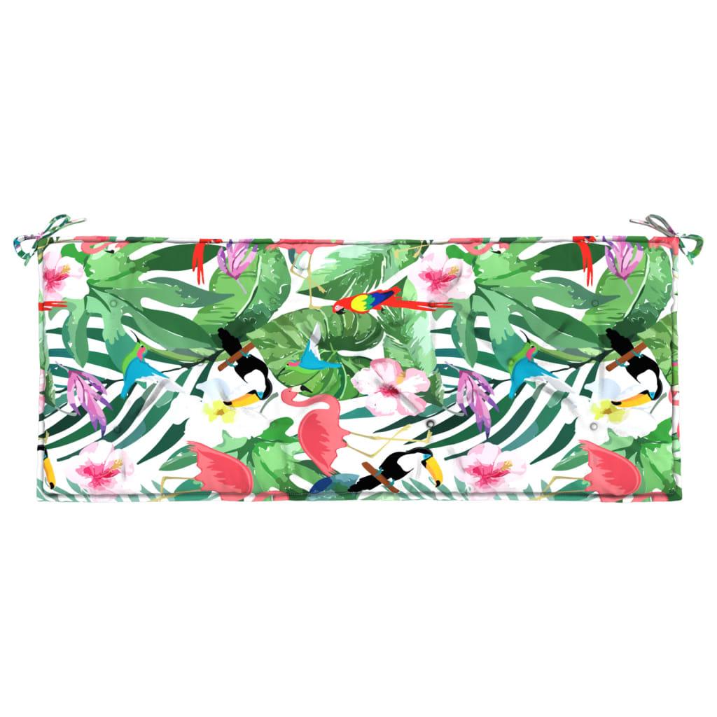 Garden Bench Cushion Multicolor 47.2"x19.7"x2.8" Fabric at Set Shop and Smile
