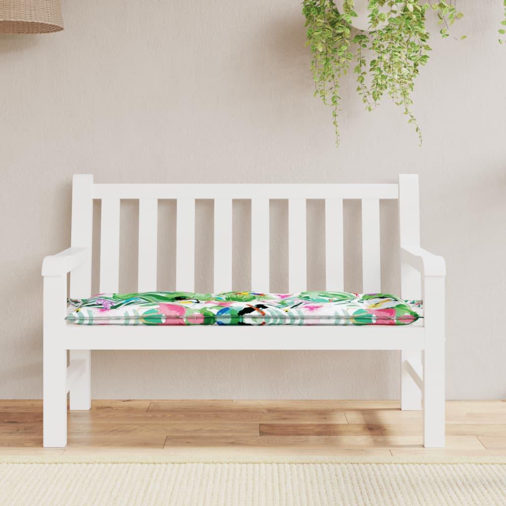 Garden Bench Cushion Multicolor 47.2"x19.7"x2.8" Fabric at Set Shop and Smile