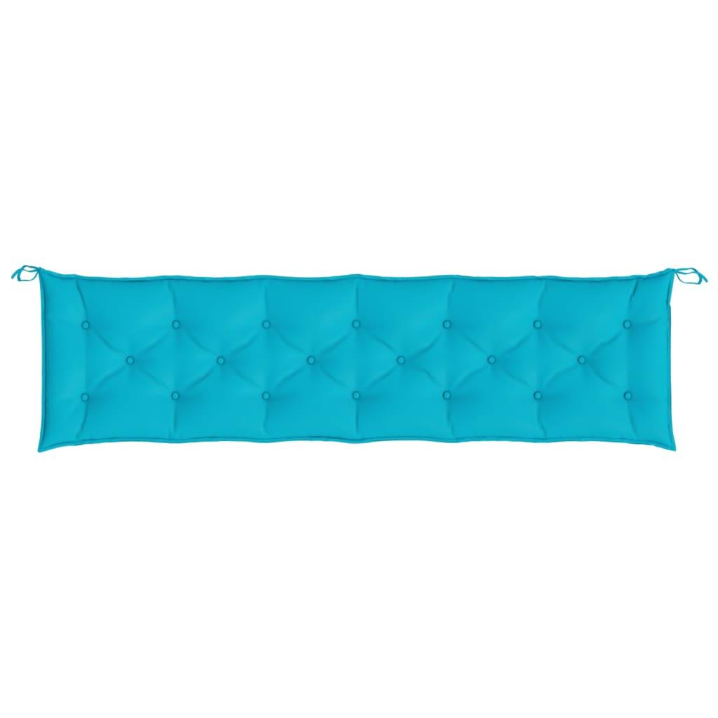 Garden Bench Cushion Turquoise 78.7"x19.7"x2.8" Fabric at Set Shop and Smile