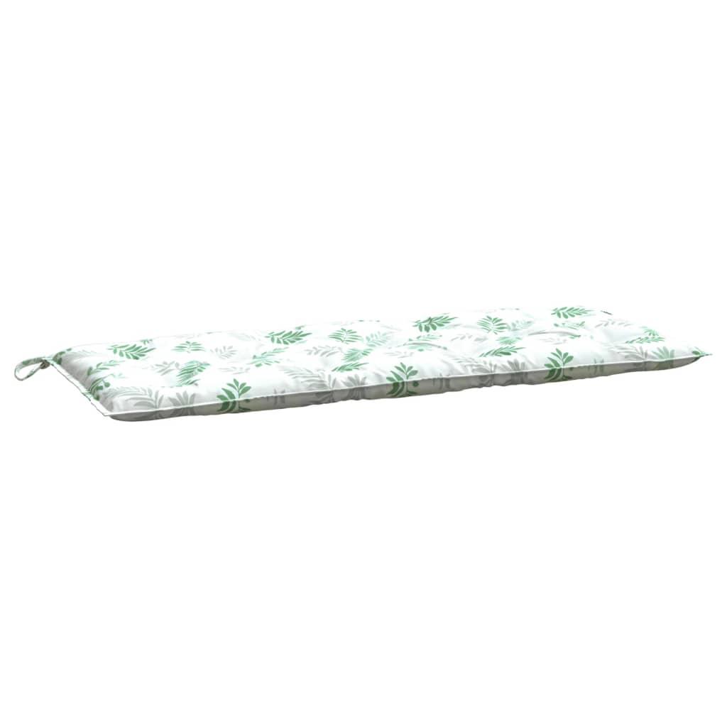 Garden Bench Cushions 2pcs Leaf Pattern 47.2"x19.7"x2.8" Fabric at Set Shop and Smile