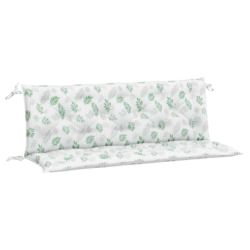 Garden Bench Cushions 2pcs Leaf Pattern 59.1"x19.7"x2.8" Fabric at Set Shop and Smile