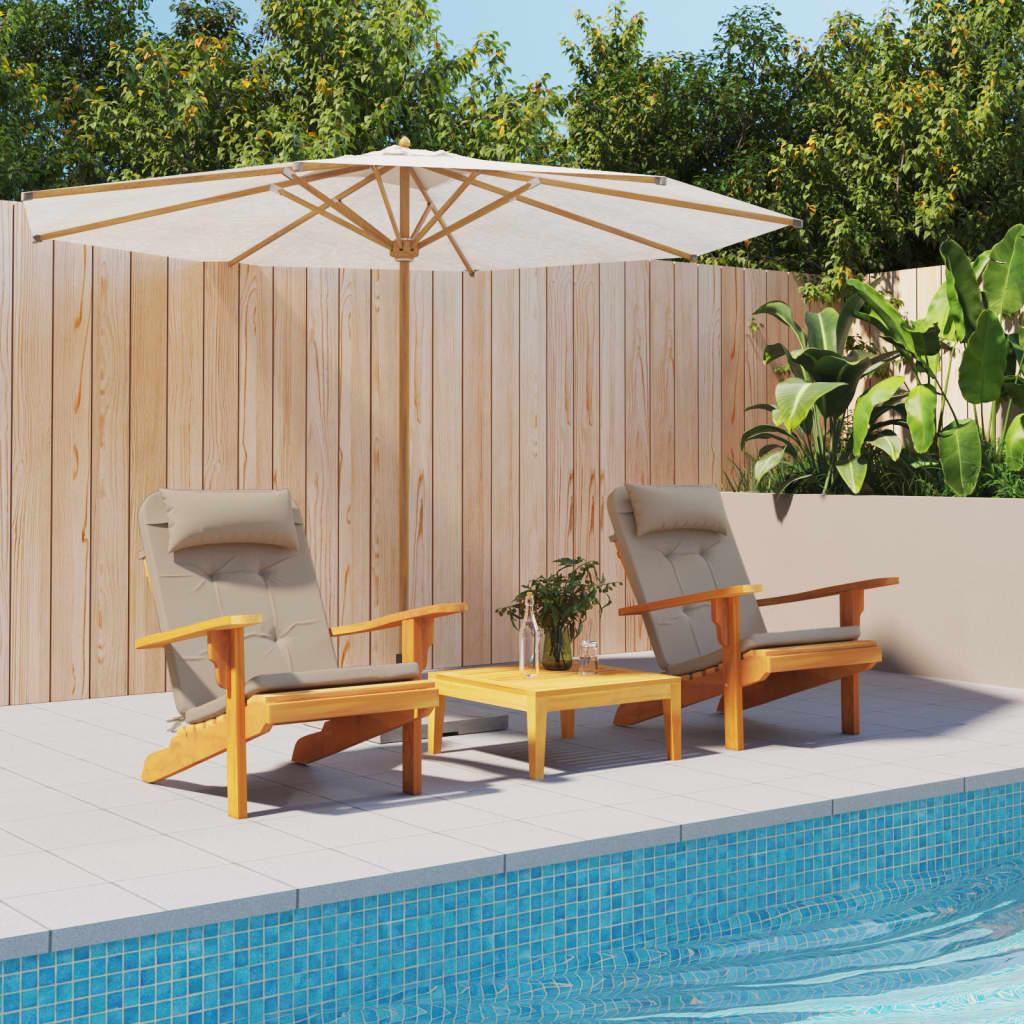 Adirondack Chair Cushions 2 pcs Taupe Oxford Fabric at Set Shop and Smile