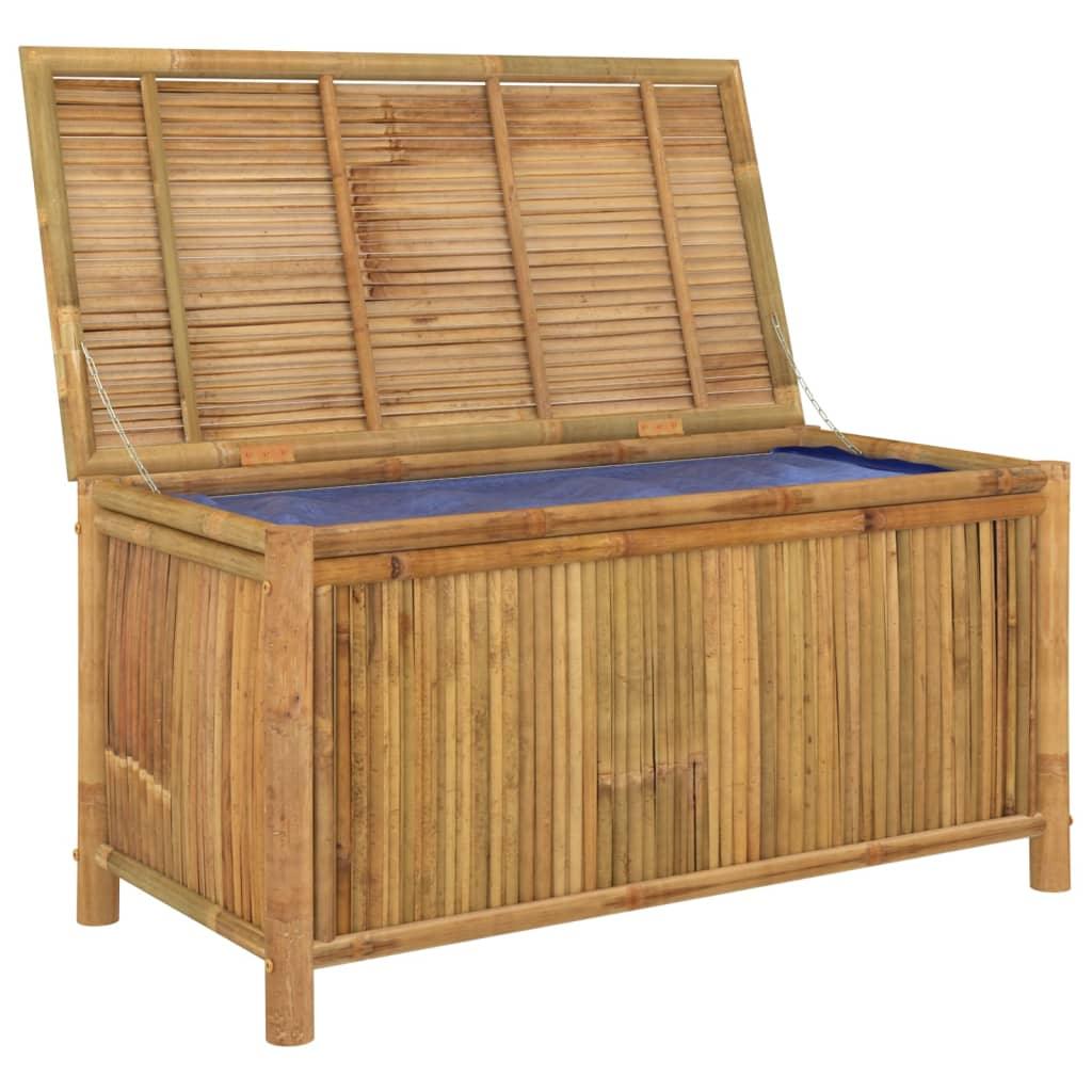 Patio Storage Box 43.3"x20.5"x21.7" Bamboo at Set Shop and Smile