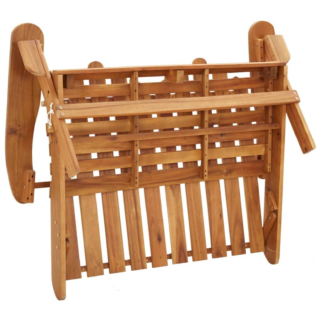 Adirondack Patio Bench 49.6" Solid Wood Acacia at Set Shop and Smile