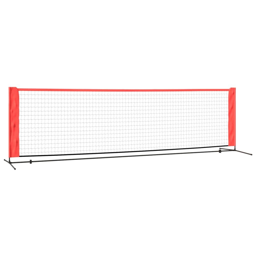Tennis Net Black and Red 118.1"x39.4"x34.3" Polyester at Set Shop and Smile