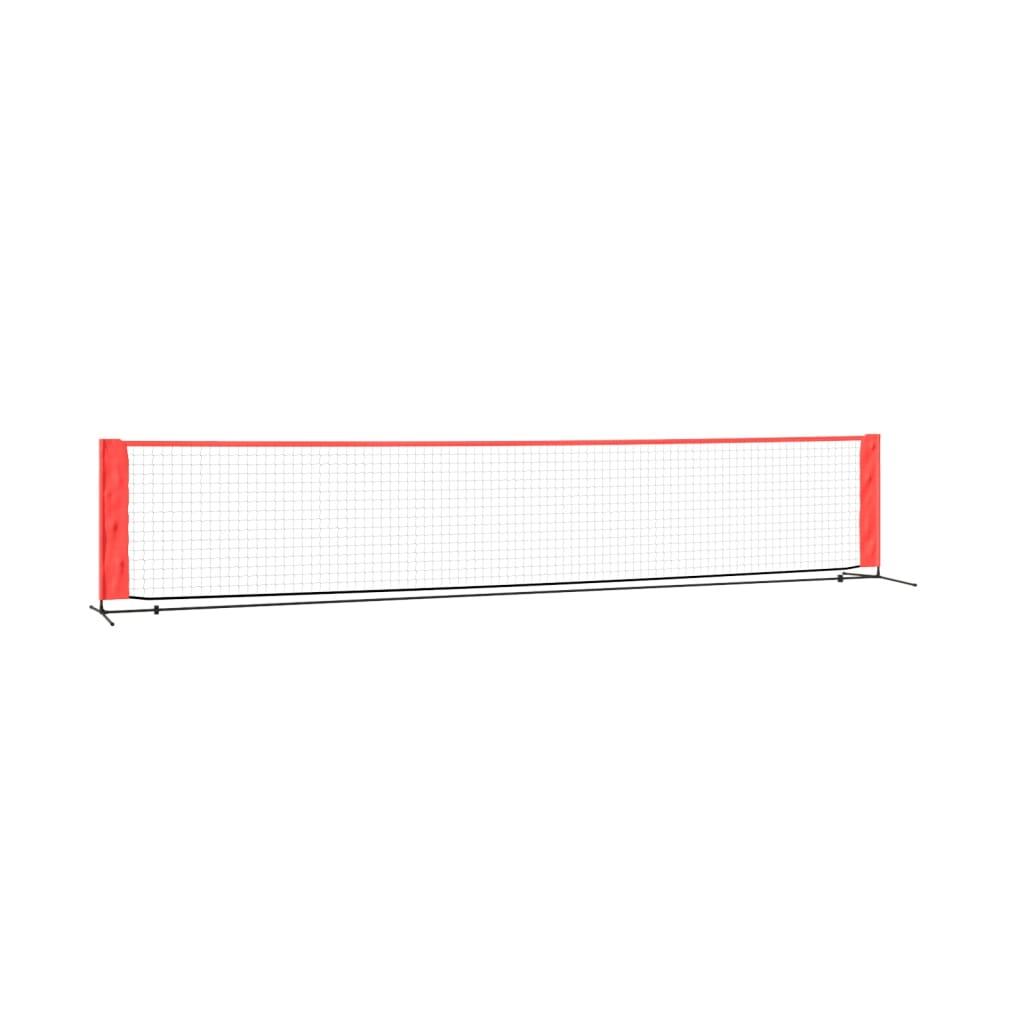 Tennis Net Black and Red 196.9"x39.4"x34.3" Polyester at Set Shop and Smile