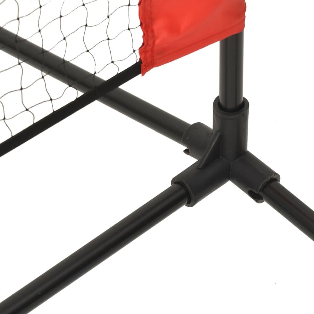 Tennis Net Black and Red 196.9"x39.4"x34.3" Polyester at Set Shop and Smile