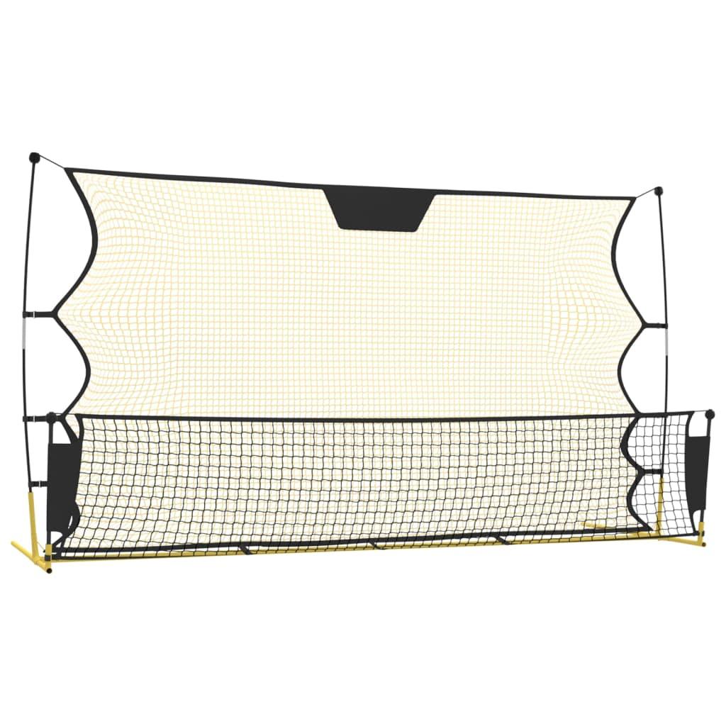 Football Rebounder Net Black and Yellow 72"x33.5"x47.2" Polyester at Set Shop and Smile