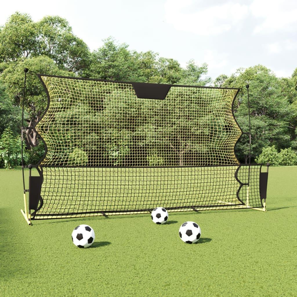 Football Rebounder Net Black and Yellow 72"x33.5"x47.2" Polyester at Set Shop and Smile