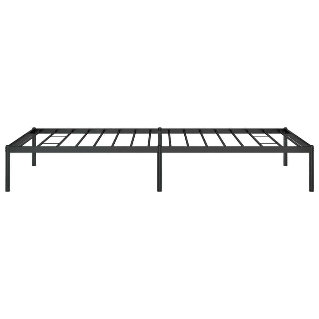 Metal Bed Frame Black 39.4"x78.7" at Set Shop and Smile