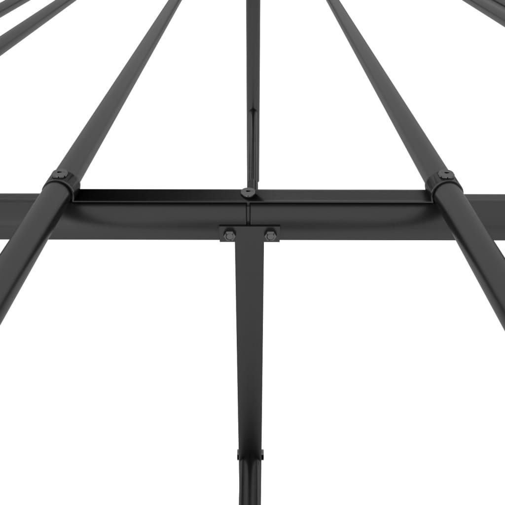 Metal Bed Frame with Headboard Black 76"x79.9" at Set Shop and Smile