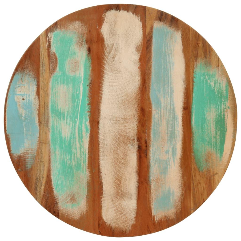 Coffee Table Ø19.7"x13.8" Solid Wood Reclaimed and Steel at Set Shop and Smile