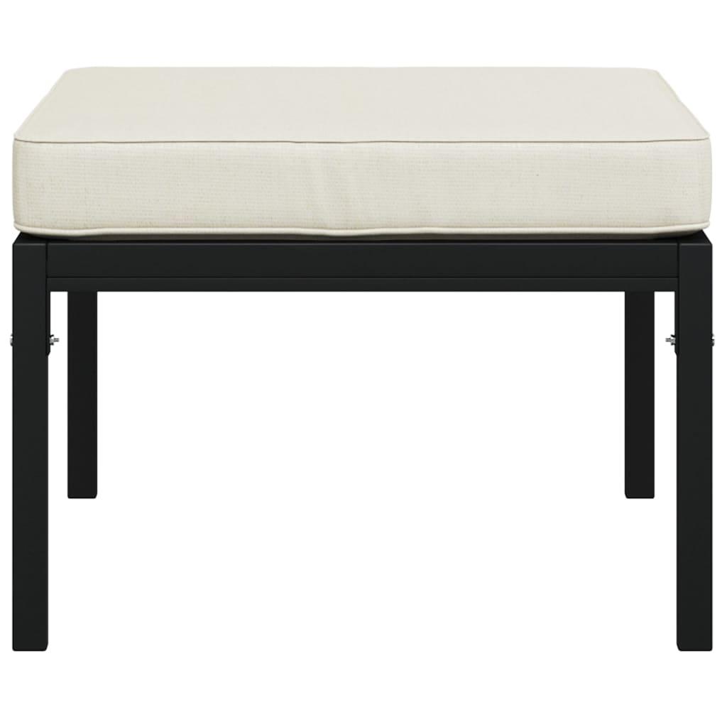 Patio Footstools with Sand Cushions 2 pcs 23.6"x23.6"x13.8" Steel at Set Shop and Smile