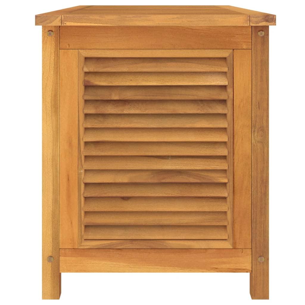 Patio Storage Box with Bag 44.9"x19.7"x22.8" Solid Wood Teak at Set Shop and Smile