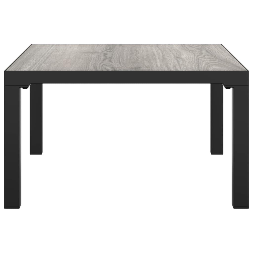 Patio Coffee Table Gray 21.7"x21.7"x12.2" DPC and Steel at Set Shop and Smile