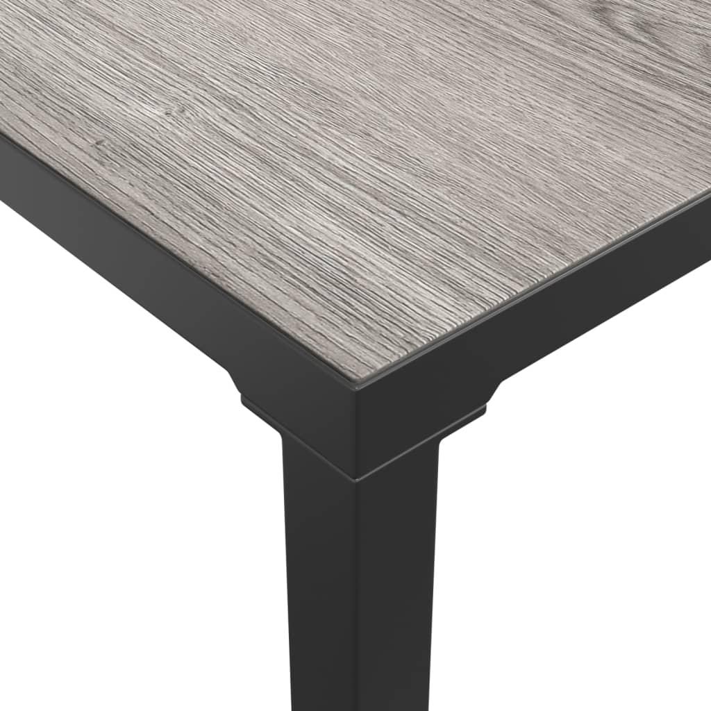 Patio Coffee Table Gray 21.7"x21.7"x12.2" DPC and Steel at Set Shop and Smile