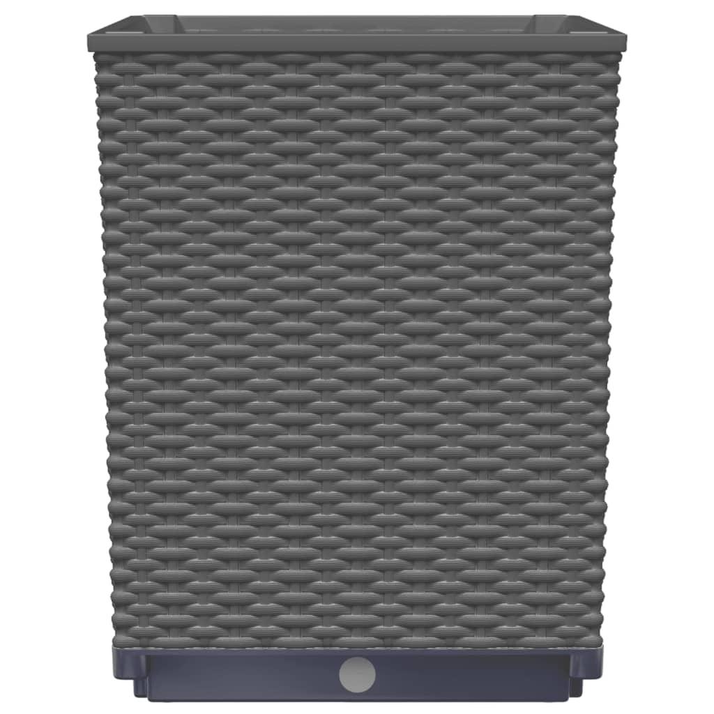 Planters 2 pcs Black 11.8"x11.8"x14.6" Polypropylene at Set Shop and Smile