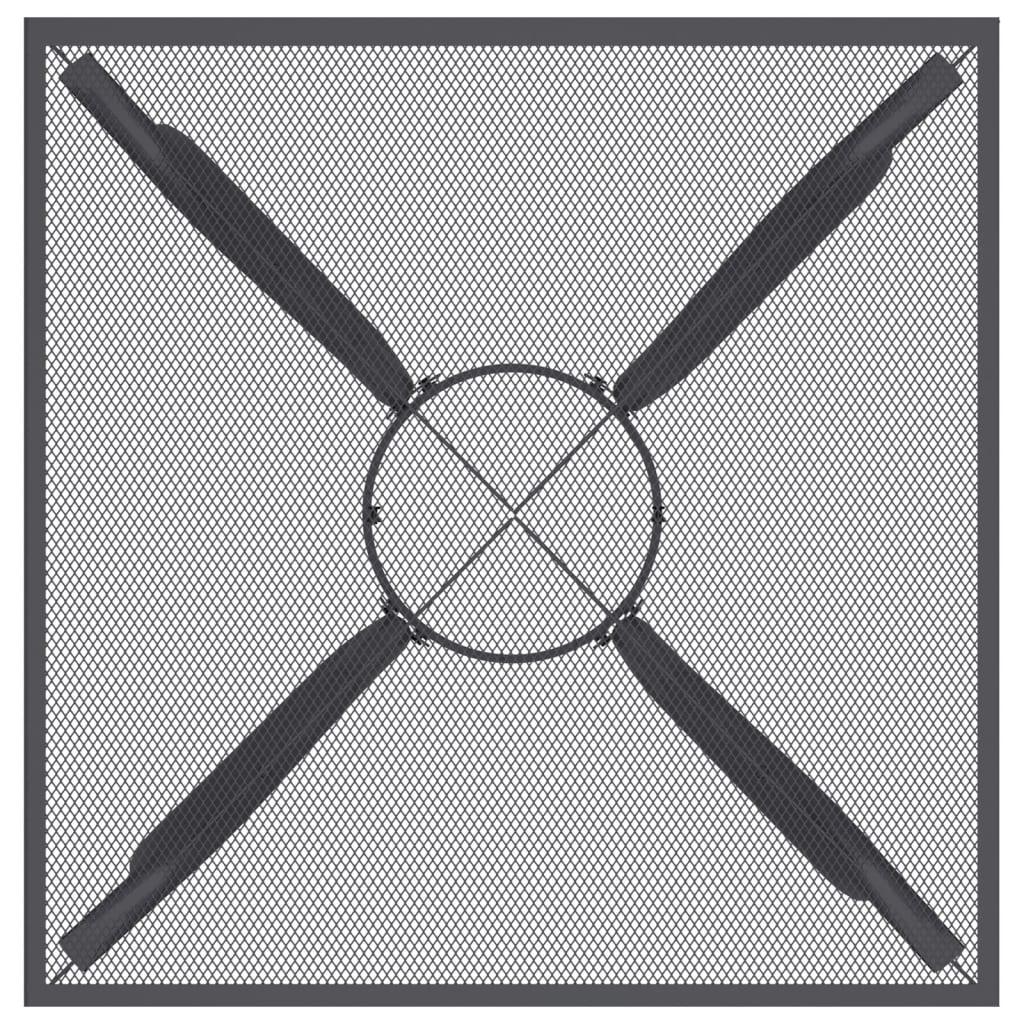 Patio Table Anthracite 19.7"x19.7"x28.3" Steel Mesh at Set Shop and Smile