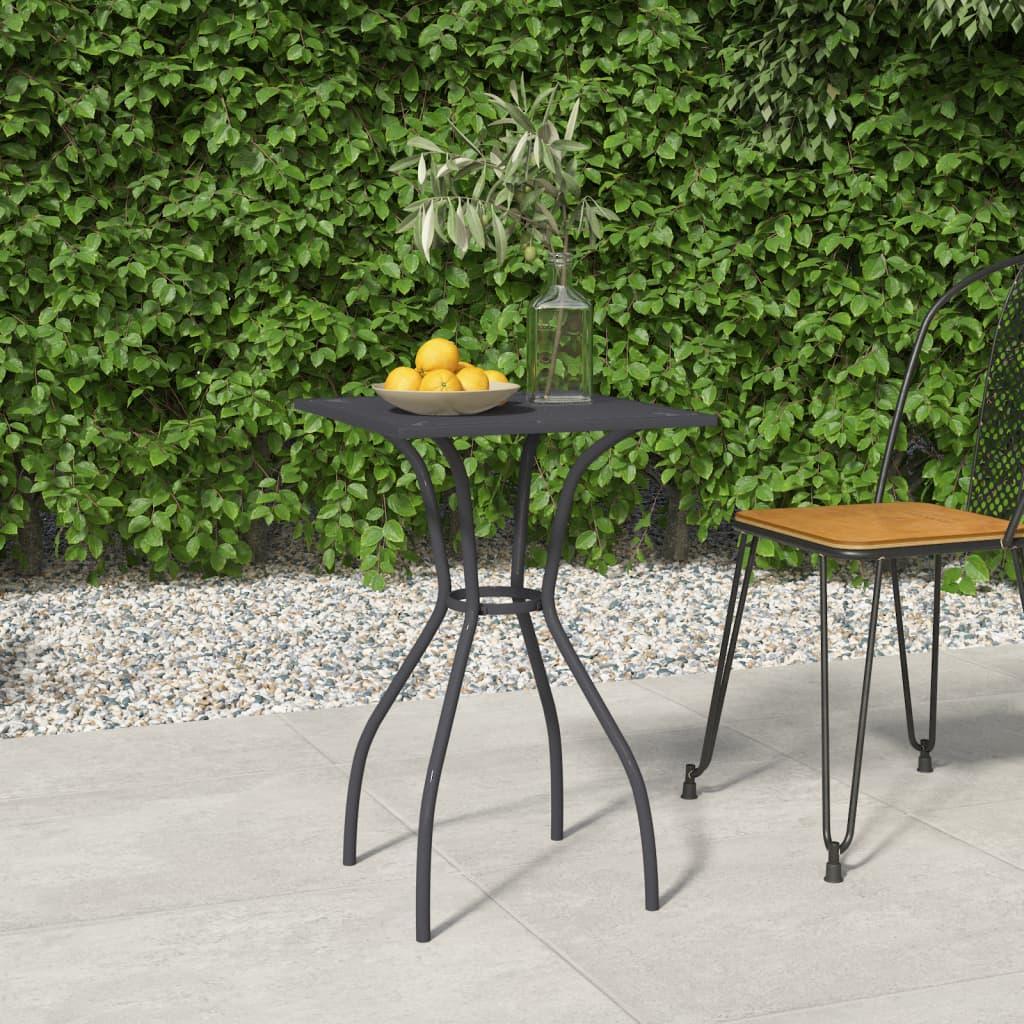 Patio Table Anthracite 19.7"x19.7"x28.3" Steel Mesh at Set Shop and Smile
