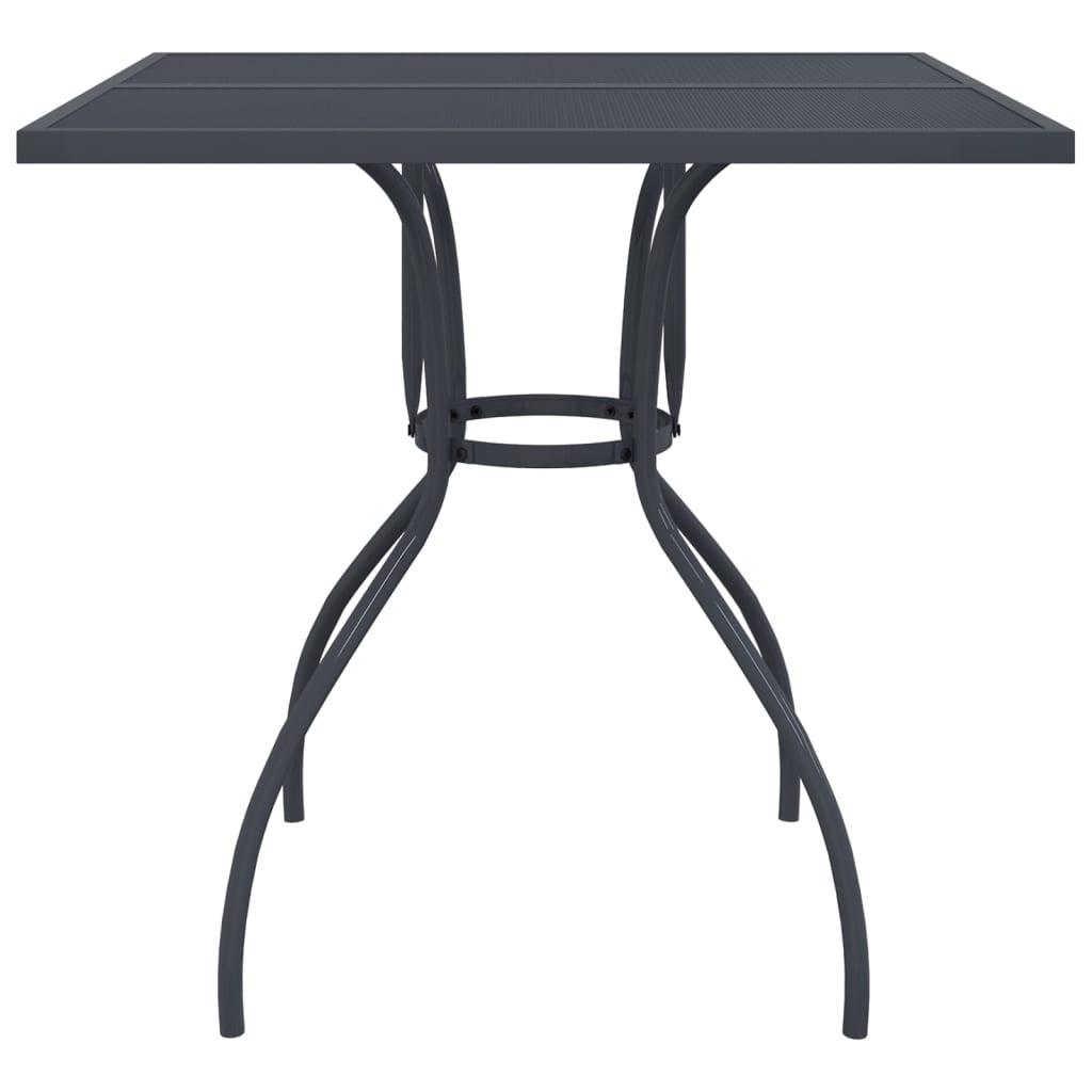 Patio Table Anthracite 31.5"x31.5"x28.5" Steel Mesh at Set Shop and Smile