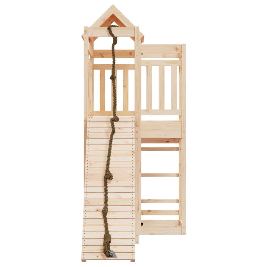 Playhouse with Climbing Wall Solid Wood Pine at Set Shop and Smile