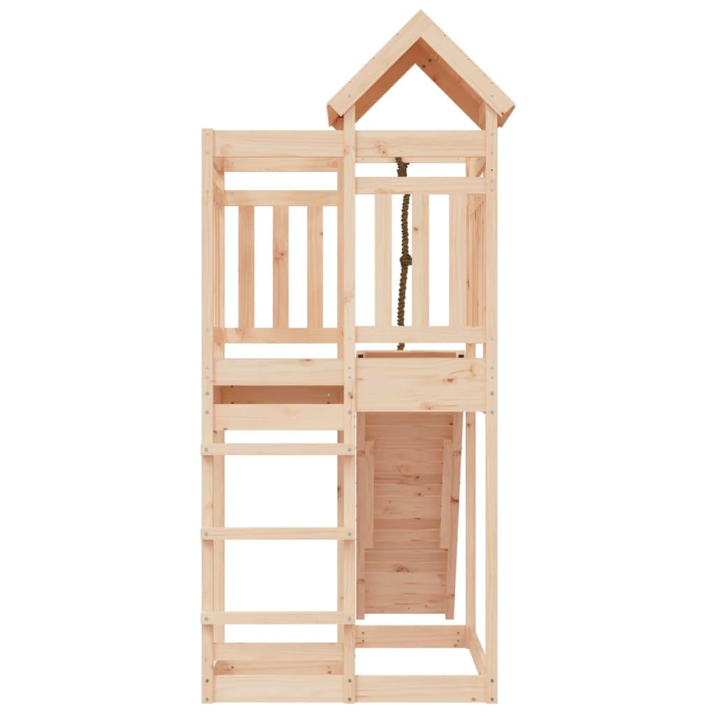 Playhouse with Climbing Wall Solid Wood Pine at Set Shop and Smile
