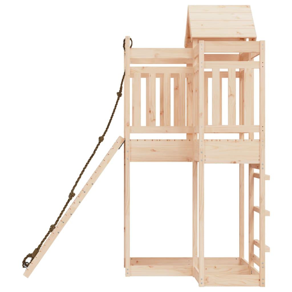 Playhouse with Climbing Wall Solid Wood Pine at Set Shop and Smile
